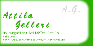 attila gelleri business card